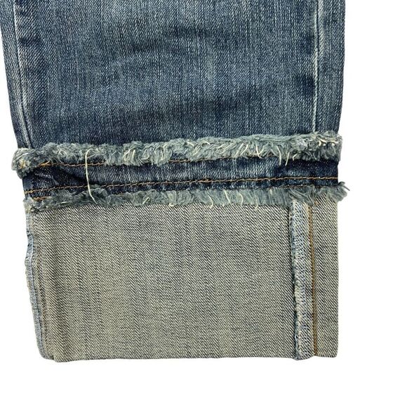 Pre-Loved Gang-Rio Brazilian Women US 2 Jeans Washed Denim Capri 3/4 Pants - Picture 8 of 15